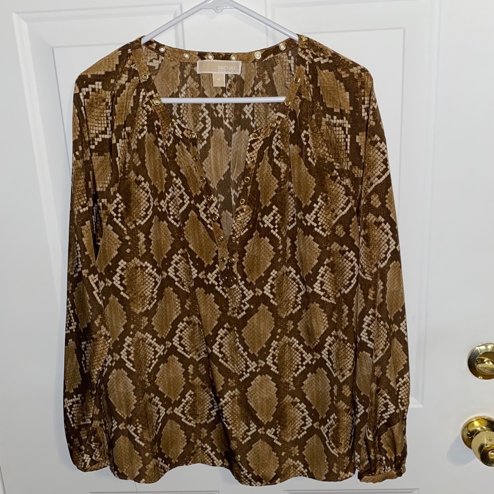 🤎Classy Flowy Michael Kors Blouse🖤